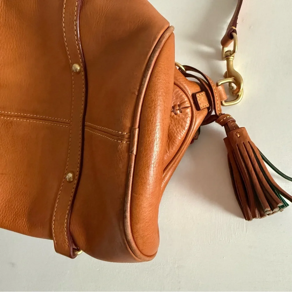 Dooney & Bourke Florentine Small Satchel – Cognac Leather - Picture 12 of 15